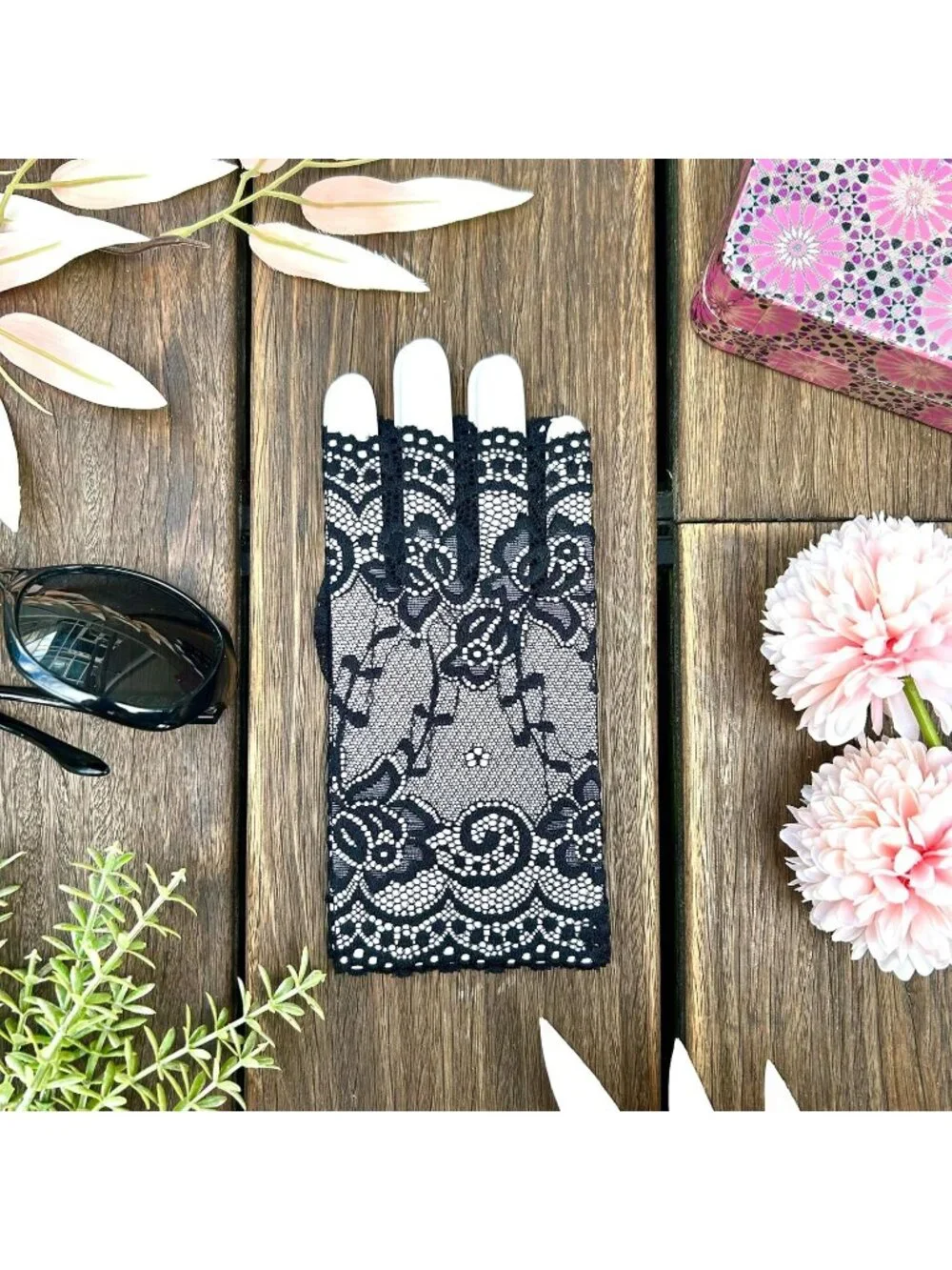 Women's Designer Arm Warmers Fingerless Gloves Y2K Gothic Cosplay Sleeves
